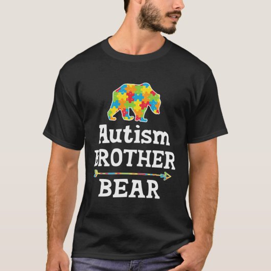 Cute Autism Awareness Brother Beer Slim Geschikt T-shirt (Voorkant)