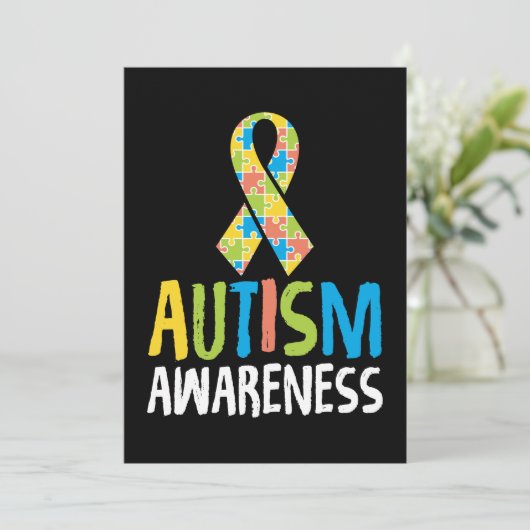 Cute Autism Awareness for Autism Awareness Kaart (Staand voorkant)