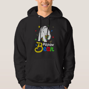 Cute Autism Awareness Papaw Beer Family Autistic Hoodie