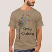 Cute Autism Awareness Puzzle Piece Dandelion T-shirt (Voorkant)