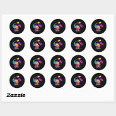 Cute Autism Elephant Autism Awareness Autistic Ronde Sticker (Vel)