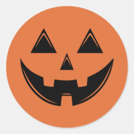 Cute Autum Halloween Pumpkin Classic Round Sticker
