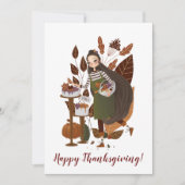 Cute Autumn Baker Bedankkaart (Voorkant)