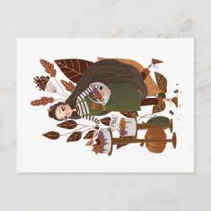 Cute Autumn Baker Briefkaart