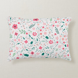 Cute Autumn Colorful Illustral Floral Pattern Accent Kussen