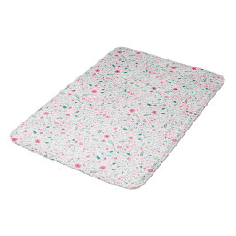 Cute Autumn Colorful Illustral Floral Pattern Badmat