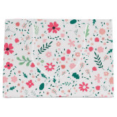 Cute Autumn Colorful Illustral Floral Pattern Groot Cadeauzakje (Voorkant)