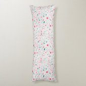 Cute Autumn Colorful Illustral Floral Pattern Lichaamskussen (Achterkant (Verticaal))