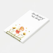 Cute Autumn Fairy and Sunflower Post-it® Notes (Schuin)
