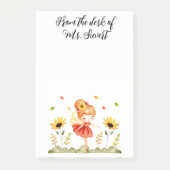Cute Autumn Fairy and Sunflower Post-it® Notes (Voorkant)