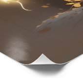 Cute Autumn Fairy with Glowing Flowers Perfect Poster (Hoek)