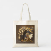 Cute Autumn Fairy with Glowing Flowers Tote Bag (Achterkant)