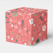 Cute Autumn Flowers Illustration Floral Pattern Bedankdoosjes (Voorkant Zijde)