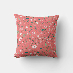 Cute Autumn Flowers Illustration Floral Pattern Kussen
