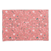 Cute Autumn Flowers Illustration Floral Pattern Kussensloop (Voorkant-Rechts)