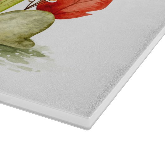 Cute Autumn Fox Cutting Board Snijplank (Hoek)