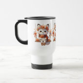 Cute Autumn Fox Kawaii Travel Mug Reisbeker (Links)