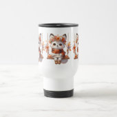 Cute Autumn Fox Kawaii Travel Mug Reisbeker (Center)