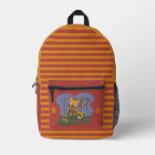 Cute Autumn Fox Kid Backpack with Initials Bedrukte Rugzak (Voorkant)