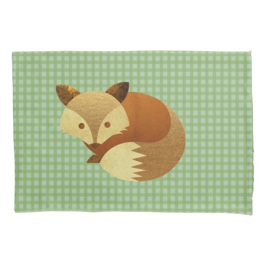 Cute Autumn Fox Kussensloop (Voorkant-Links)