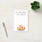 Cute Autumn Fox Post-it Notes (Kantoor)