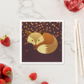 Cute Autumn Fox Servetten (Insitu)