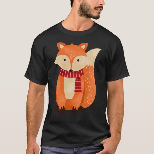 Cute Autumn Fox T-shirt (Voorkant)
