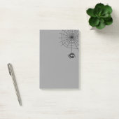 Cute Autumn Grey Halloween Spiderweb Post Post-it® Notes (Kantoor)