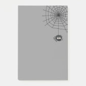 Cute Autumn Grey Halloween Spiderweb Post Post-it® Notes (Voorkant)