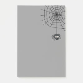 Cute Autumn Grey Halloween Spiderweb Post Post-it® Notes