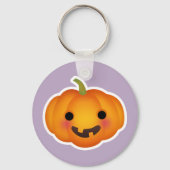 Cute Autumn Halloween Pumpkin Sleutelhanger (Voorkant)