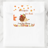 Cute Autumn Hedgehog Fall Harvest Sticker (Tas)