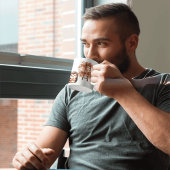 Cute Autumn Hedgehog with Harvest Ladder Illustrat Mok