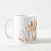Cute Autumn Leaves Pattern Koffiemok (Links)