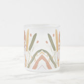 Cute Autumn Leaves Pattern Matglas Koffiemok (Center)