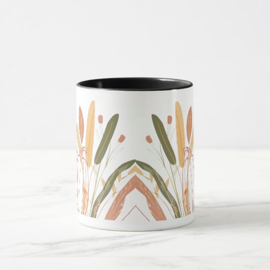 Cute Autumn Leaves Pattern Mok (Midden)