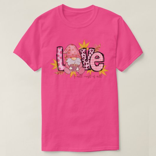 Cute Autumn LOVE T-shirt (Design voorkant)