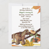 Cute Autumn Pony and Crows Herfst Horse Birthday Kaart (Achterkant)