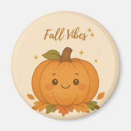 Cute Autumn Pumpkin Magneet
