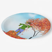 Cute Autumn Scarecrow Paper Bord (Gekanteld)