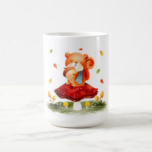 Cute Autumn Squirrel Koffiemok