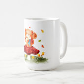 Cute Autumn Squirrel Koffiemok (Voorkant rechts)