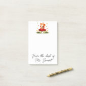 Cute Autumn Squirrel Post-it® Notes (Op bureau)