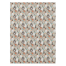 Cute Autumn Woodland Animals Pattern Tafelkleed