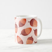 Cute Autumnal Herfst Acorn Pattern Koffiemok (Voorkant rechts)