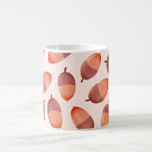 Cute Autumnal Herfst Acorn Pattern Koffiemok (Center)