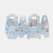 Cute Aviation Airplane Boy Birthday Party Bedankdoosjes (Uitgevouwen)