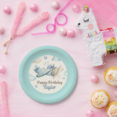 Cute Aviation Theme Toddler Boy's Birthday Party Papieren Bordje (Feest)