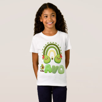 Cute Avocado "Avo" Design – Fun & Playful  T-shirt