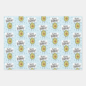 Cute Avocado Birthday Gift Wrap Inpakpapier Vel (Voorkant)